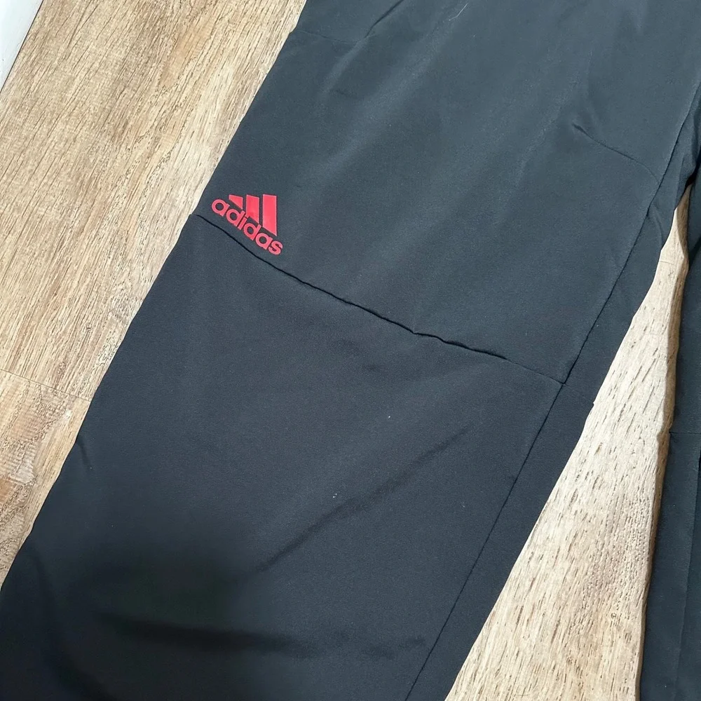 Adidas x NC State | Men's Black Red Wolfpack Climalite Track Pants, Size L
